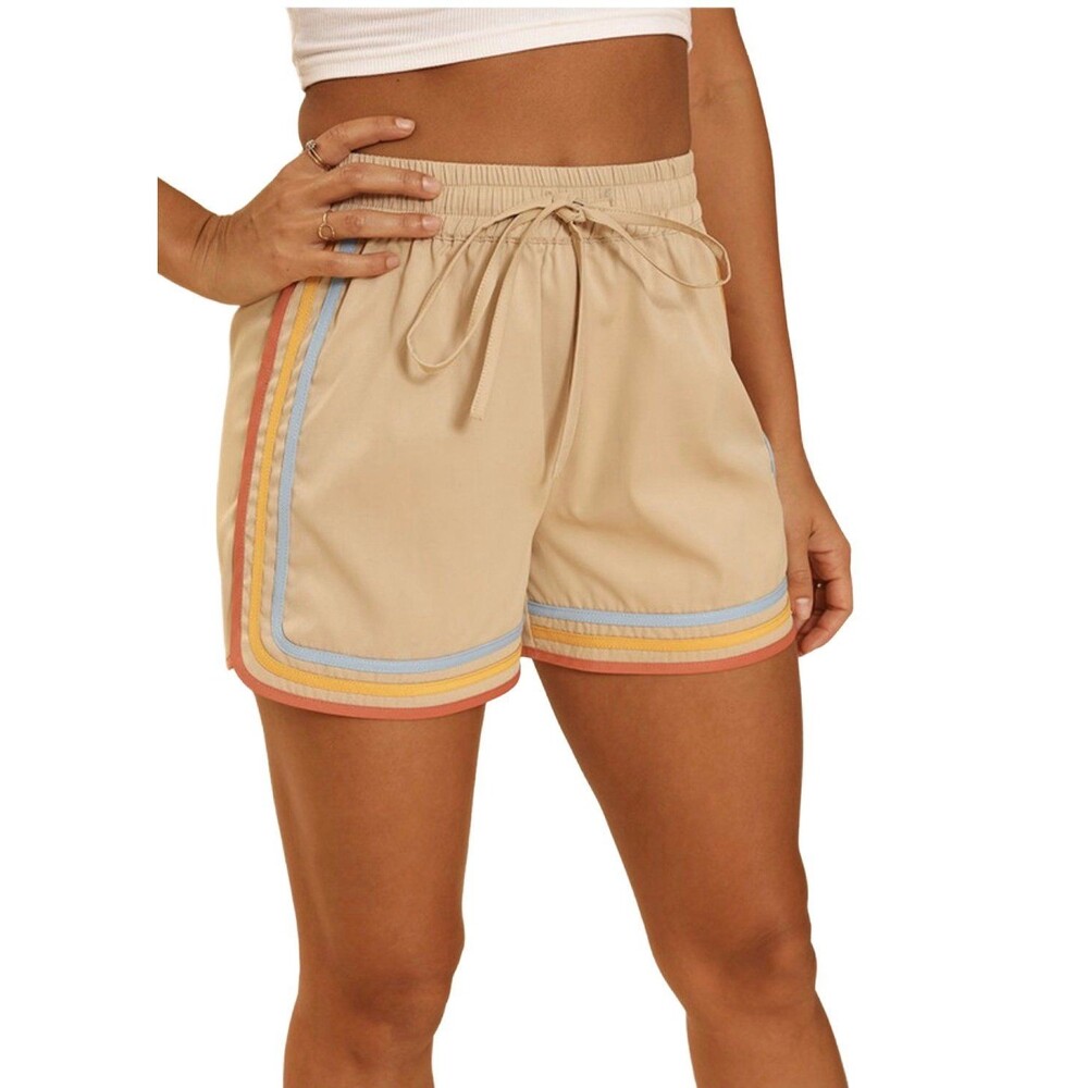 NWT Miss Sparkling Retro Striped Shorts Small